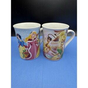 Authentic Disney Princesses 8oz Ceramic Mugs 2009 (Set Of 2)Aurora Belle Jasmine